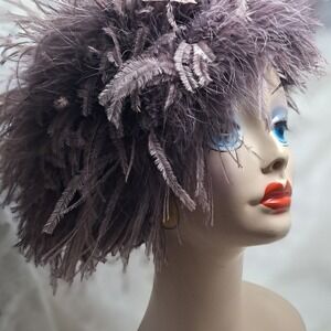 Marzi Neiman Marcus‎ Feather OSTRICH Hat  Special Occasion
